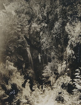 Appraisal: Silver Gelatin Print of Woodland Nymphs dated Photographer unknown just