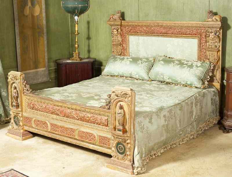 Appraisal: Venetian Carved and Painted Master Bedin the th century style