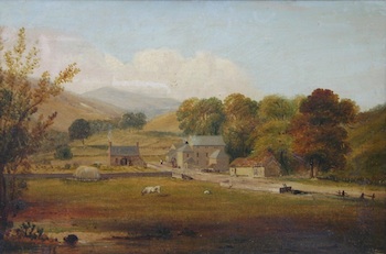 Appraisal: Attrib Joseph Langdale Pickering British - A rural farm Oil