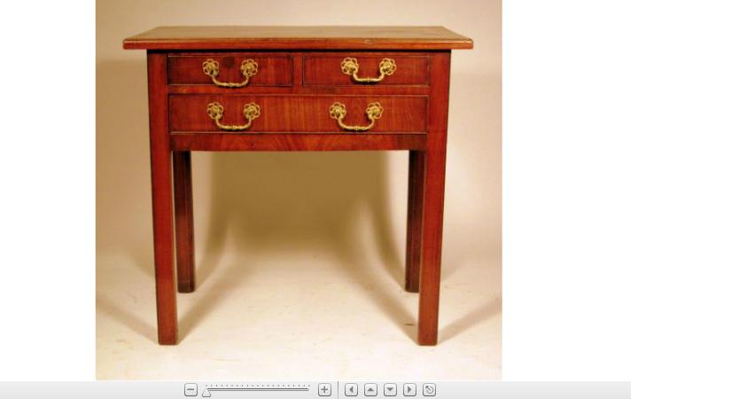 Appraisal: George III mahogany lowboylate th centuiry