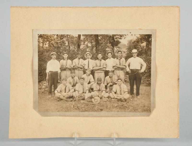 Appraisal: Early Recruits Baseball Photo Description Circa to Team photo shows