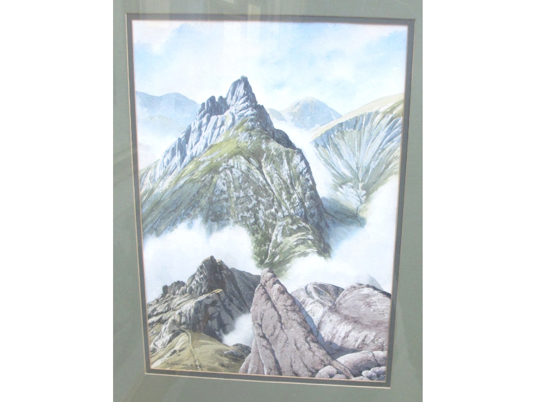 Appraisal: J INGHAM RILEY Cir Mhor from North Goatfell Arran watercolour