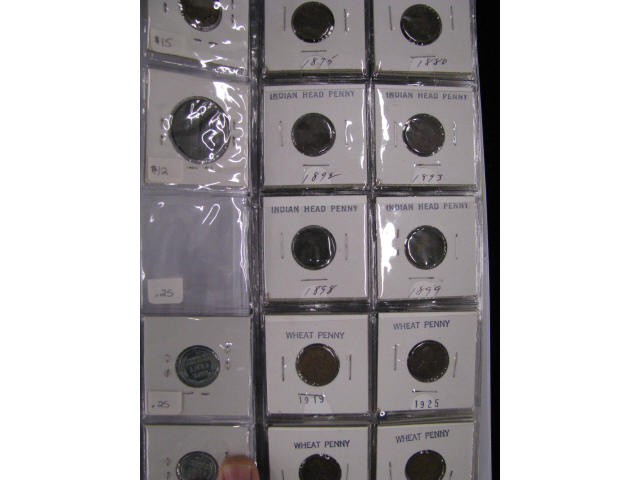 Appraisal: Pc U S Coin Collection in Album type coins Lincolns