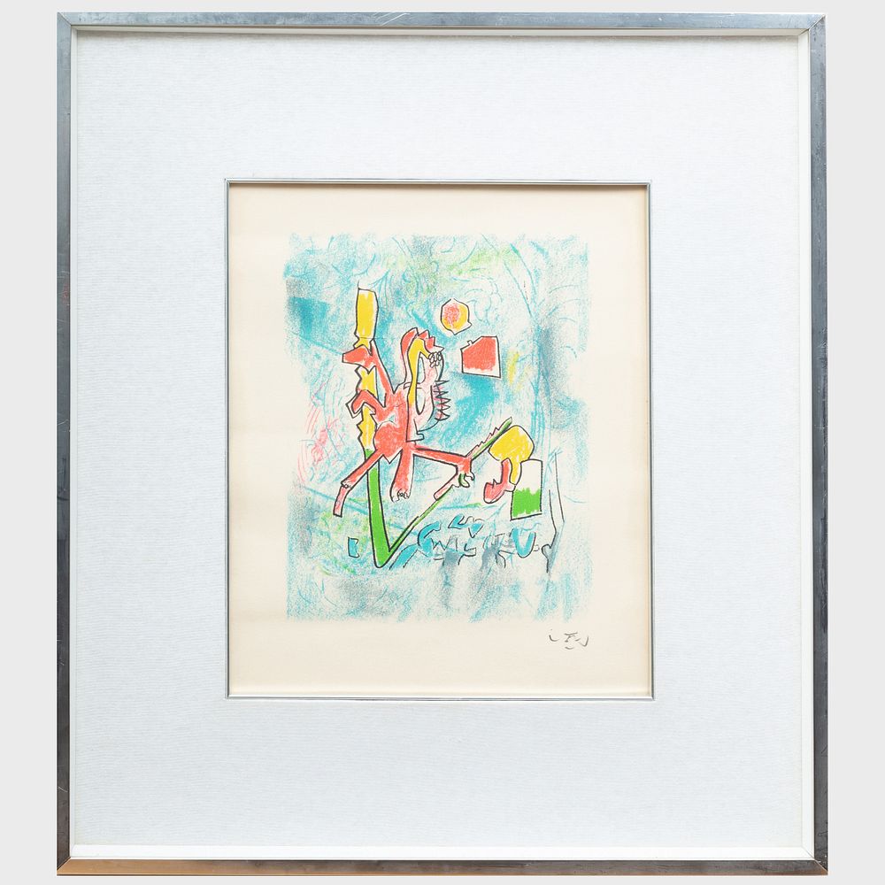 Appraisal: Roberto Matta - Untitled Lithograph in colors on wove paper