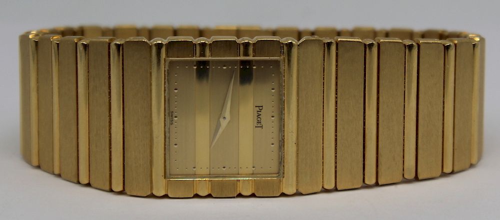 Appraisal: JEWELRY Piaget kt Gold Polo Watch C Vintage Piaget Polo