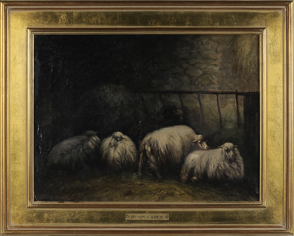 Appraisal: Henry Carey British late th early th century Sheep in