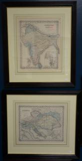 Appraisal: Seventeen Joseph H Colton handcolored engraved maps from Colton's Atlas