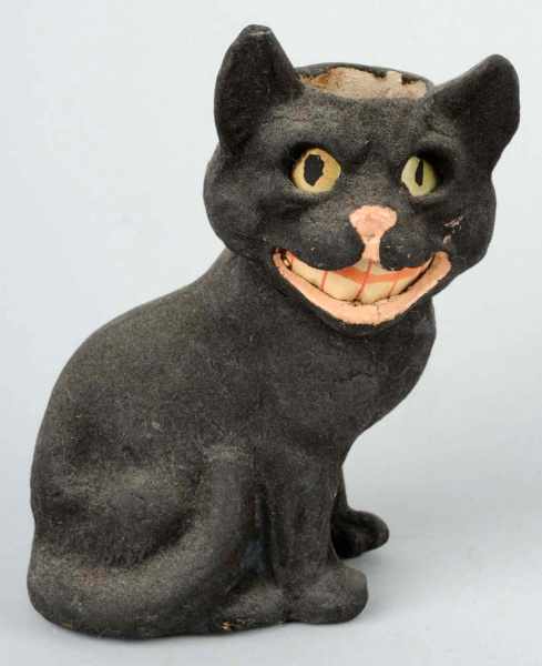 Appraisal: Smiling Cat Halloween Lantern Candy Container Description Unique form of