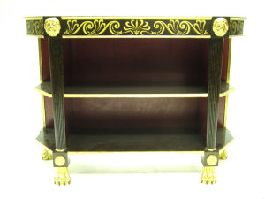 Appraisal: A Thomas Messel painted and parcel gilt side cabinet the