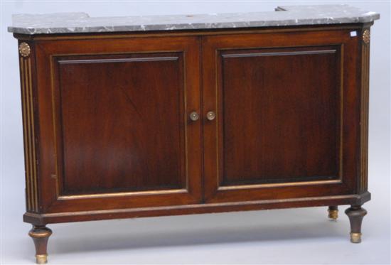 Appraisal: EMPIRE JANSON STYLE MAHOGANY BAR In a faux credenza form