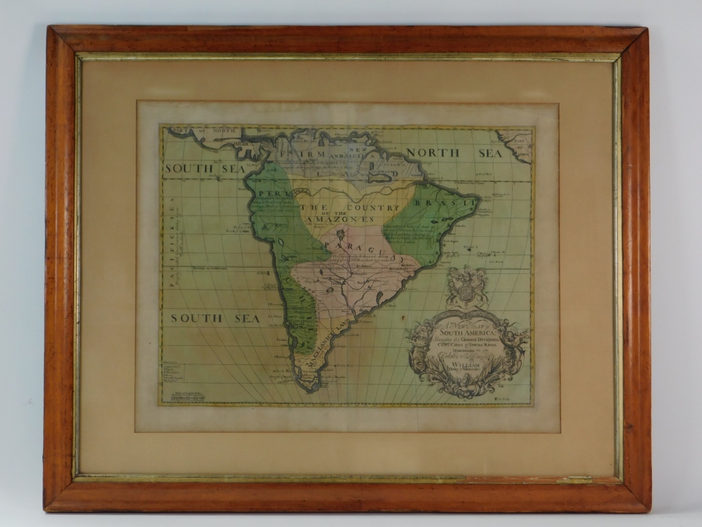 Appraisal: EDWARD WELLS MAP OF SOUTH AMERICA United Kingdom - Map