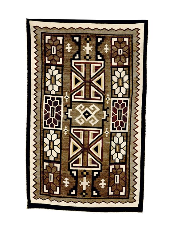 Appraisal: Navajo rug circa possibly Two Grey Hills Crystal or Teec