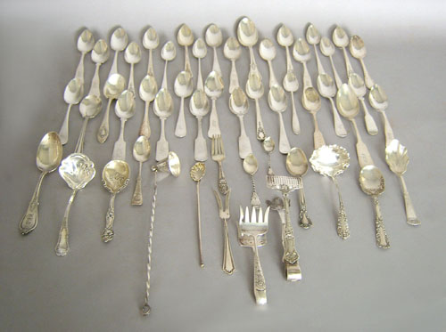 Appraisal: Sterling silver flatware and table articles approx troy oz