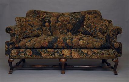 Appraisal: Flemish Baroque-Style Settee with th Century Needlework