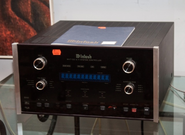 Appraisal: McIntosh MHT AV receiver with original box and owner's manual