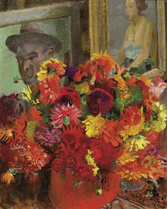 Appraisal: AMIET CUNO Soleure - Oschwand Floral still life in the