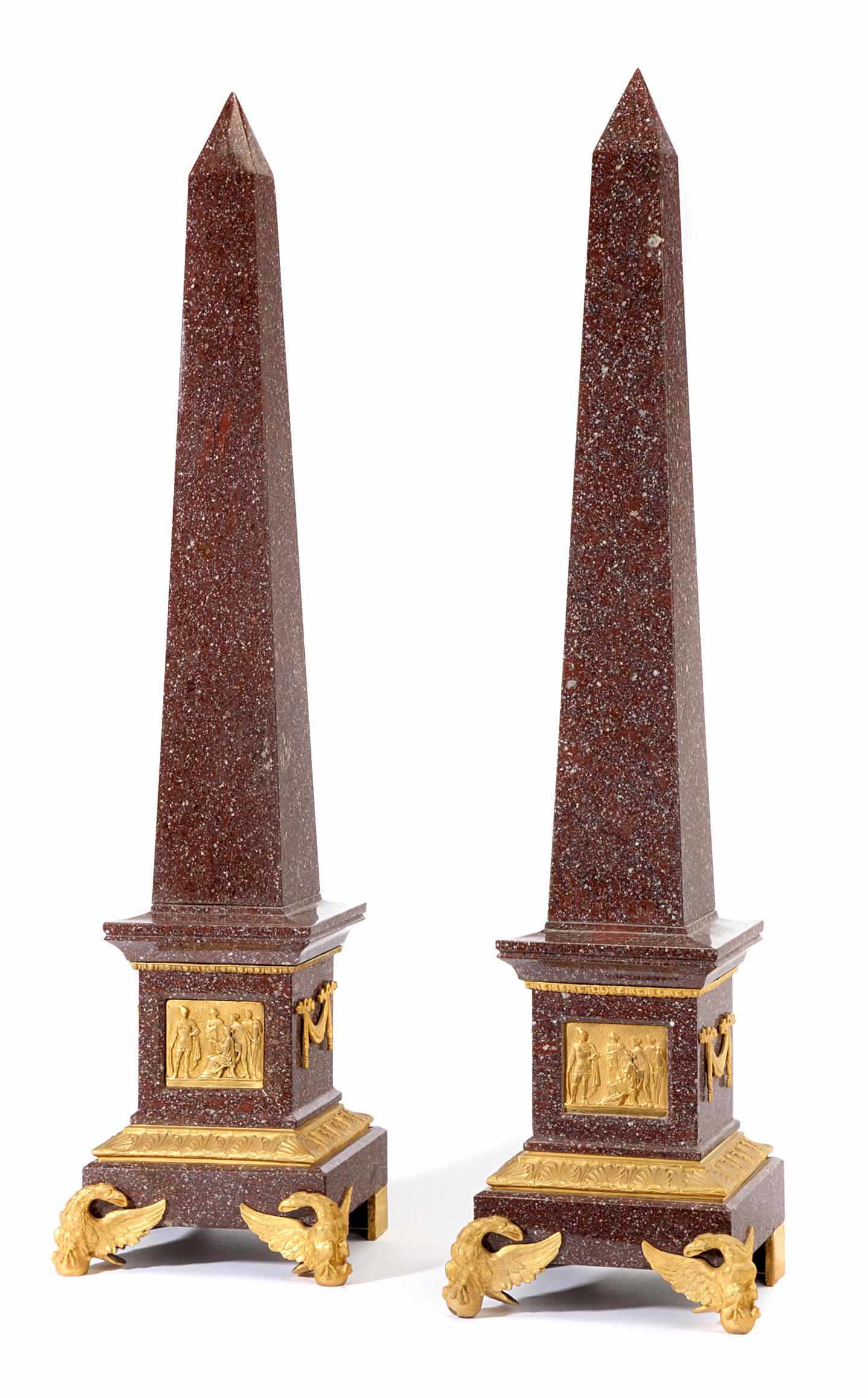 Appraisal: Property of various owners A pair of gilt bronze mounted