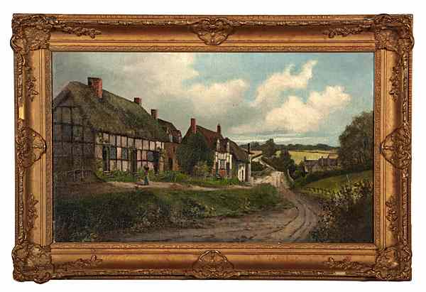 Appraisal: Wixford Village by Johan Acton Butt Johan Acton Butt English