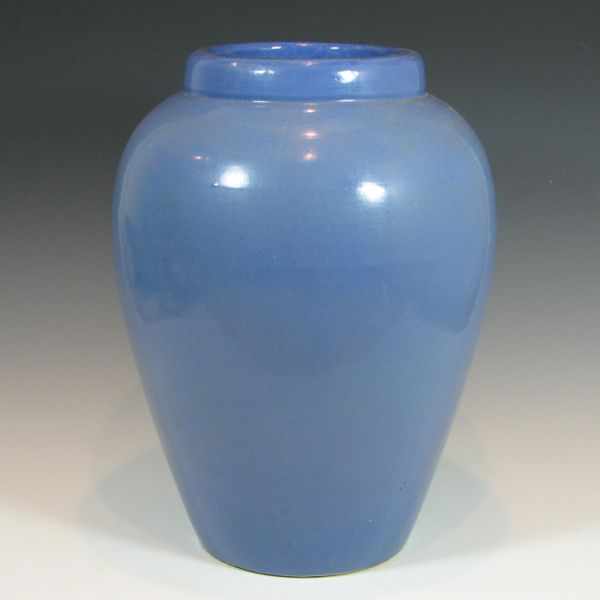 Appraisal: Robinson Ransbottom oil jar in blue semi-gloss Marked - USA