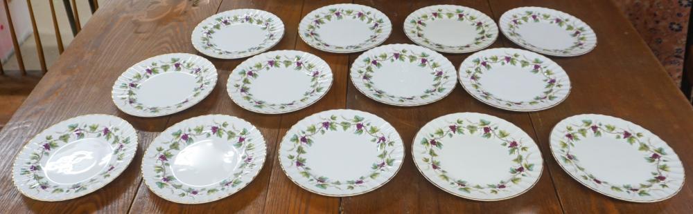 Appraisal: SET OF ROYAL WORCESTER 'BACCHANAL' PATTERN PLATES D IN CM