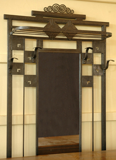 Appraisal: AN ART DECO STYLE HALL STAND