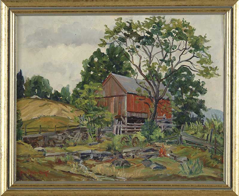 Appraisal: BISSELL PHELPS SMITH American LOU BARNES BARN Oil on board