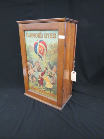 Appraisal: Diamond Dye Cabinet tin lithographs x x a nice example