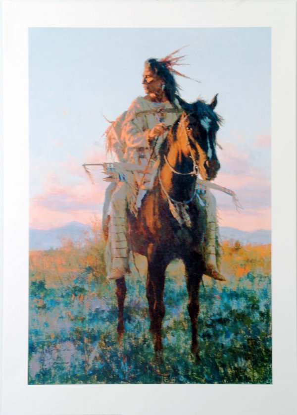 Appraisal: Howard Terpning American - Limited Edition print Last Rays of