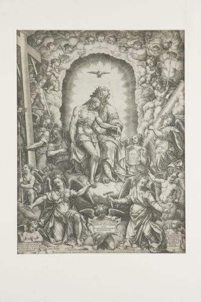 Appraisal: Giorgio Ghisi It - The Holy Trinity engraving of on