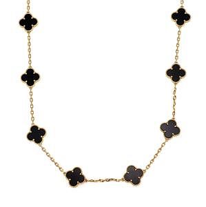 Appraisal: Van Cleef Arpels Alhambra k Clover Necklace Van Cleef Arpels