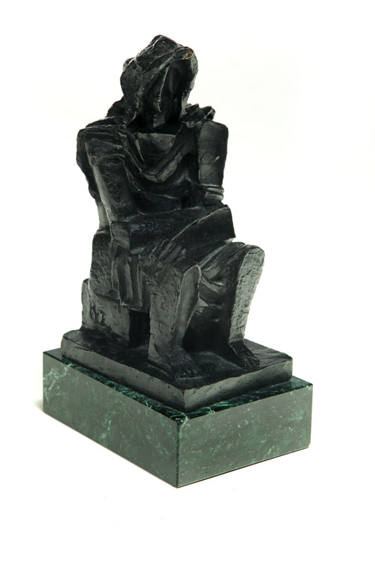 Appraisal: SCULPTURE BY OSSIP ZADKINE RUSSIAN FRENCH - Bronze with dark