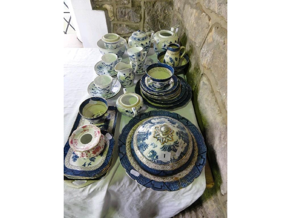 Appraisal: A collection of Booths Real Old Willow pattern wares including