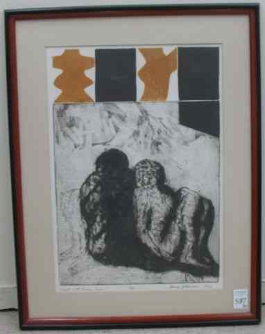 Appraisal: GEORGE JOHANSON ETCHING ON PAPER Seattle Portland Oregon born titled