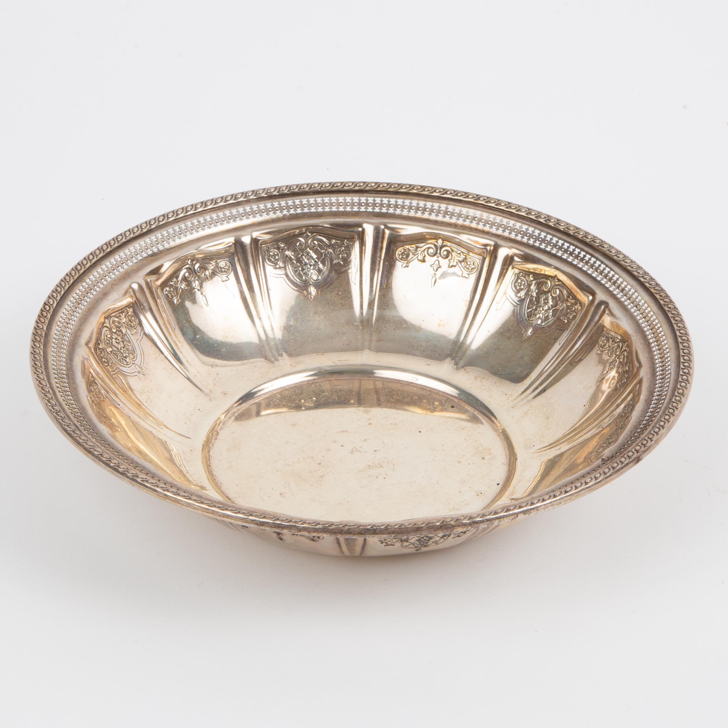 Appraisal: WHITING STERLING RETICULATED BOWL A Frank Whiting Sterling silver bowl