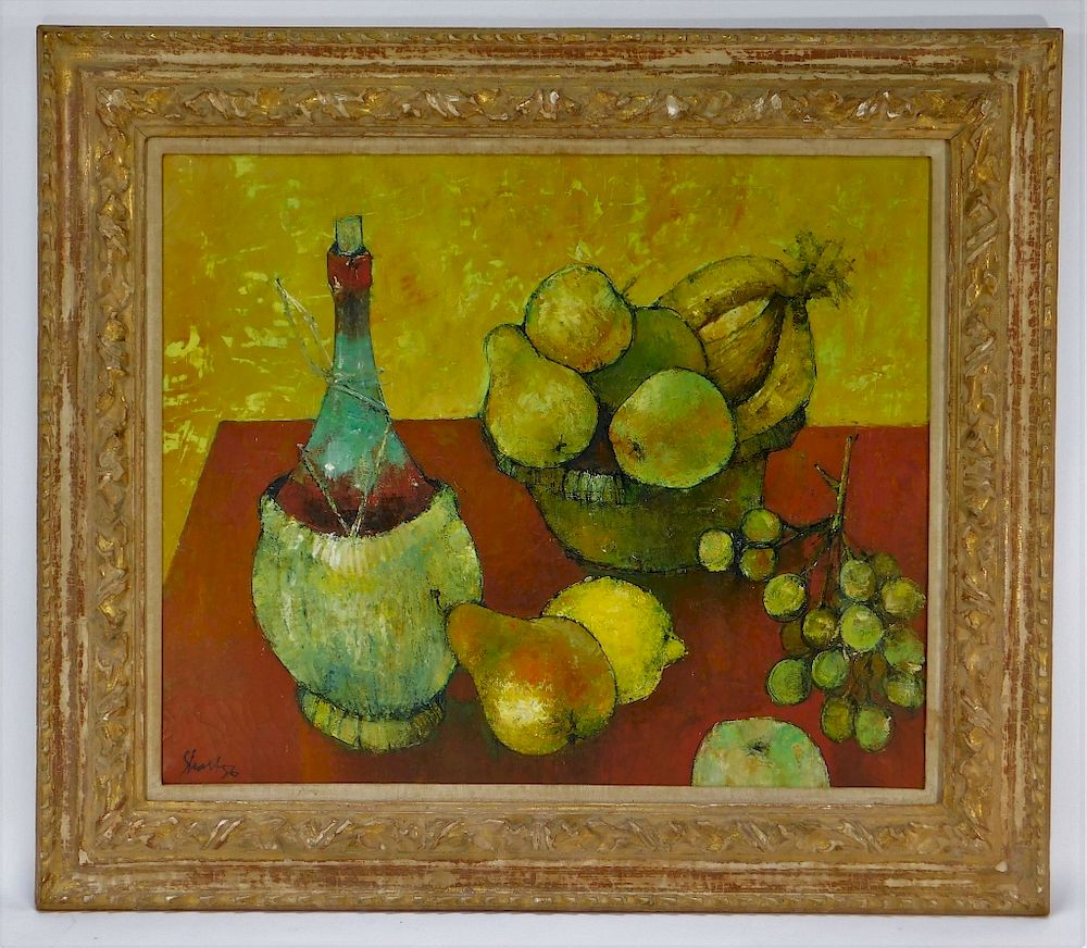 Appraisal: Serge Shart Modern Table Top Still Life Painting Serge Shart