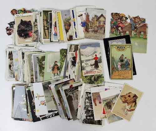 Appraisal: Sundry postcards humorous