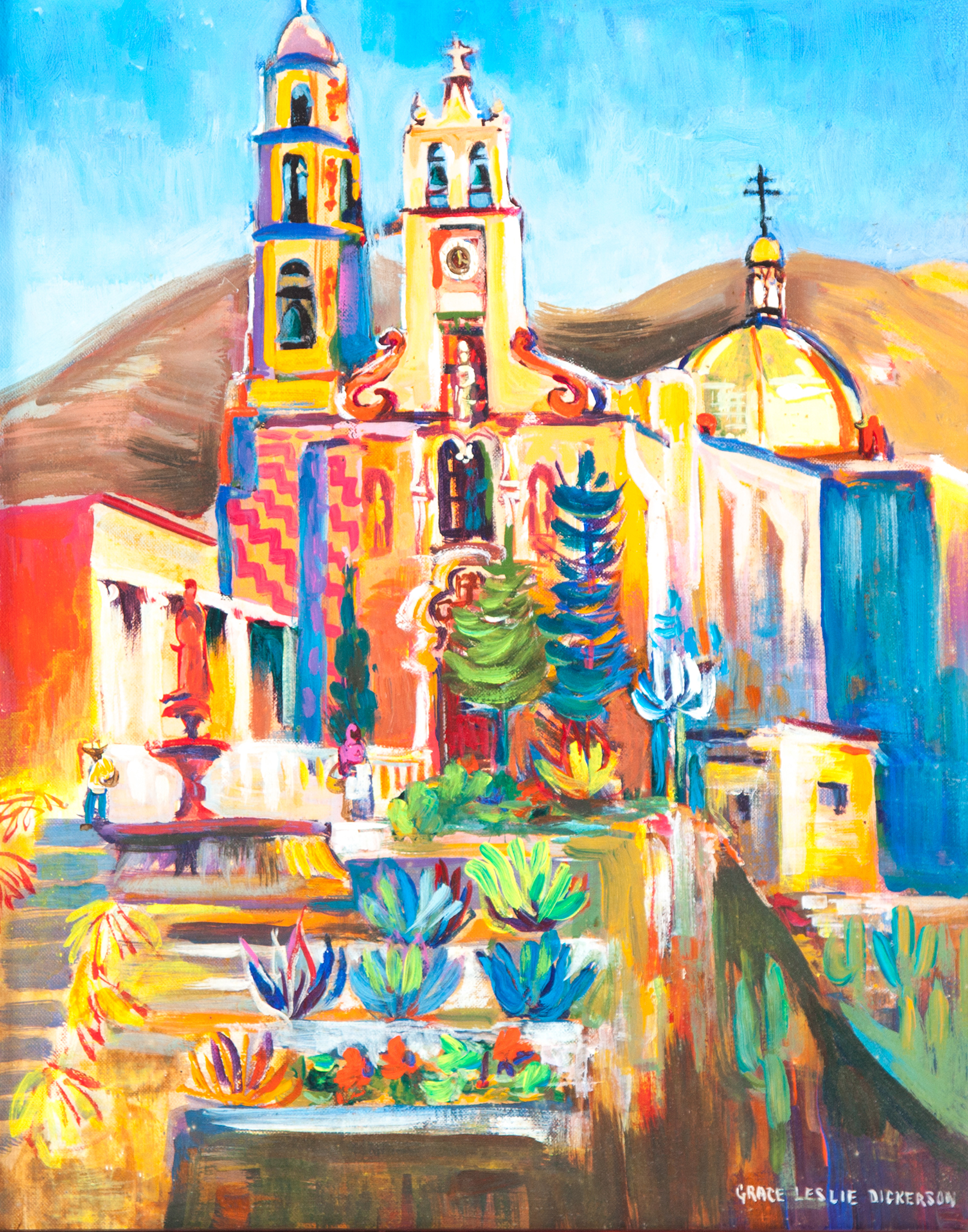 Appraisal: IGLESIA DE MARFIL BY GRACE LESLIE DICKERSON INDIANA B Oil