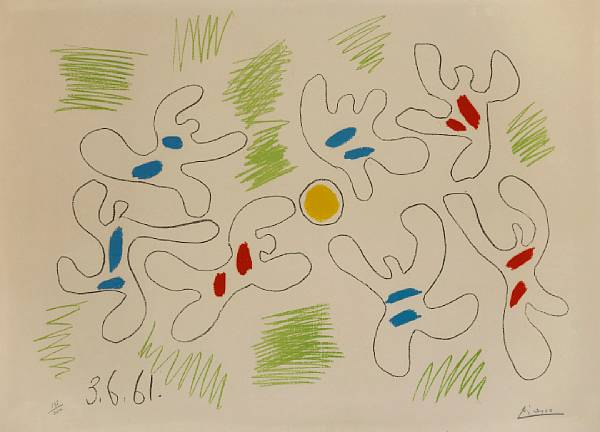 Appraisal: Pablo Picasso Spanish - Football B M Lithograph in colors