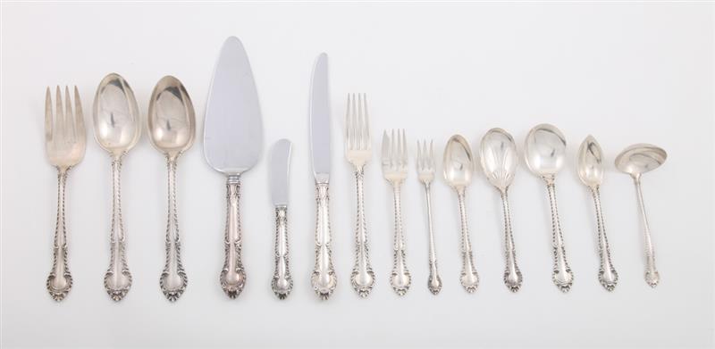 Appraisal: GORHAM SILVER -PIECE FLATWARE SERVICE IN THE ENGLISH GADROON PATTERN