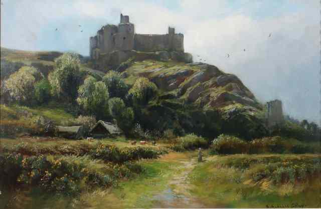 Appraisal: HENRY HADFIELD CUBLEY - Harlech Castle North Wales signed titled