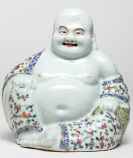 Appraisal: Chinese Porcelain Famille Rose Seated Hotai The Laughing Buddha circa