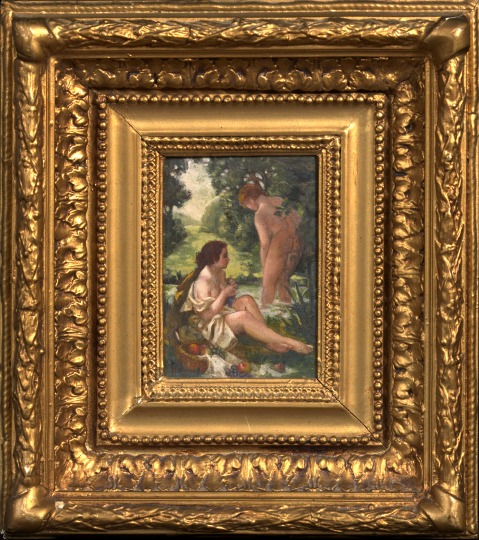 Appraisal: Germaine Hebrard French b Pair of two different scenes of