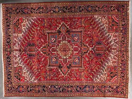 Appraisal: Semi-antique Herez carpet Iran circa x Estimate -