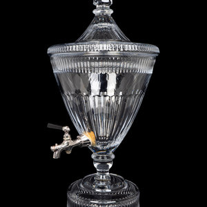 Appraisal: A William Yeoward Cut Glass Beverage Urn Of urn form