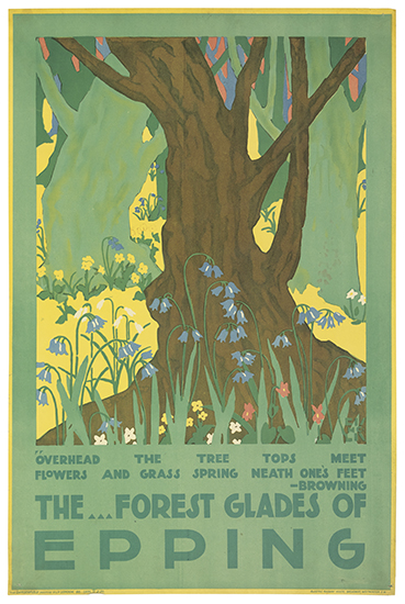 Appraisal: EDWARD MCKNIGHT KAUFFER - FLOWERS AND FORESTS Two posters Each