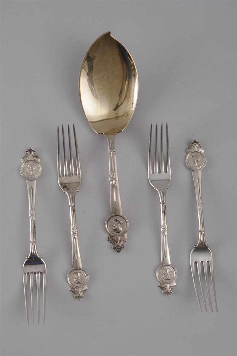 Appraisal: SET OF TWELVE GORHAM SILVER DINNER FORKS AND A MATCHING