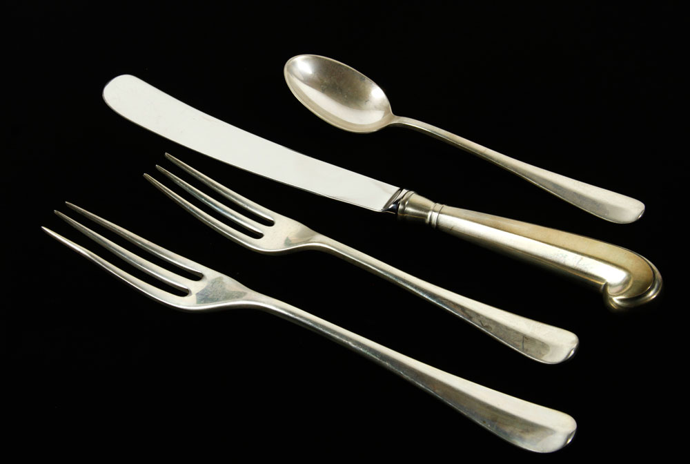 Appraisal: - Colonial Williamsburg Sterling Flatware Colonial Williamsburg sterling flatware set