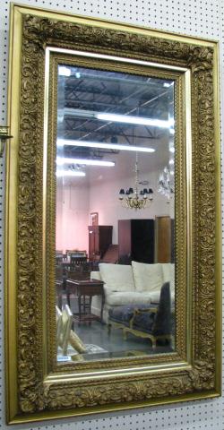 Appraisal: Antique Wall Mirror with molded ornate frame beveled glass ''