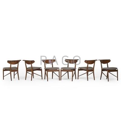 Appraisal: FINN JUHL BAKER Six chairs Condition Report