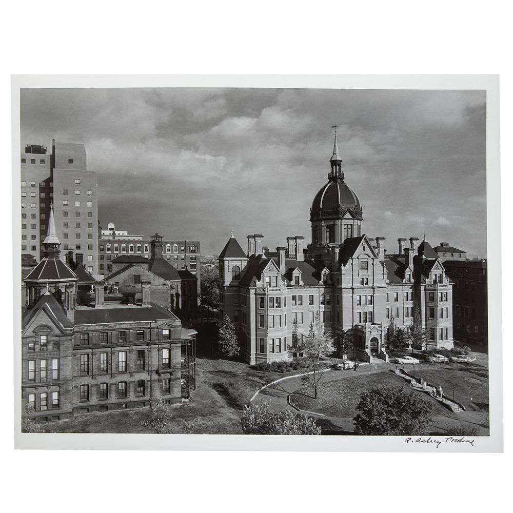 Appraisal: A Aubrey Bodine Johns Hopkins Hospital American - Gelatin silver